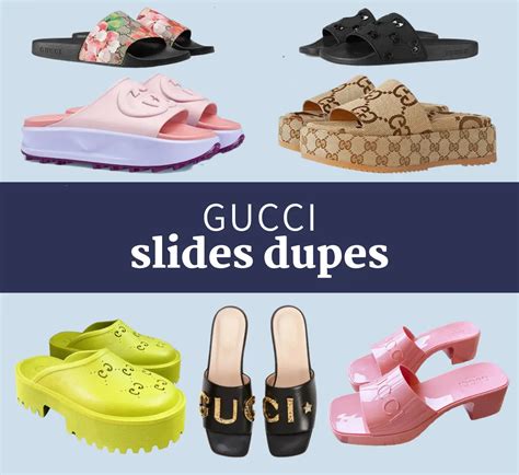 dupe gucci slides|le chic street gucci dupe.